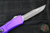 Microtech Combat Troodon Gen III OTF Knife- Interceptor Edge- Purple Handle- Apocalyptic Finished Blade 1217-10 APPUS