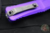 Microtech Combat Troodon Gen III OTF Knife- Interceptor Edge- Purple Handle- Apocalyptic Finished Blade 1217-10 APPUS