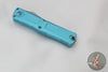 Microtech Combat Troodon Gen III OTF Knife- Interceptor Edge- Turquoise Handle- Stonewash Part Serrated Blade 1217-11 TQS