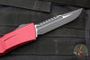 Microtech Combat Troodon Gen III OTF Knife- Interceptor Edge- Merlot Red Handle- Black Blade 1217-1 MRS