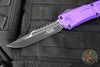 Microtech Combat Troodon Gen III OTF Knife- Interceptor Edge- Purple Handle- Black Blade 1217-1 PUS
