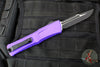 Microtech Combat Troodon Gen III OTF Knife- Interceptor Edge- Purple Handle- Black Blade 1217-1 PUS