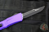 Microtech Combat Troodon Gen III OTF Knife- Interceptor Edge- Purple Handle- Black Blade 1217-1 PUS