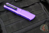 Microtech Combat Troodon Gen III OTF Knife- Interceptor Edge- Purple Handle- Black Blade 1217-1 PUS