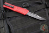 Microtech Combat Troodon Gen III OTF Knife- Interceptor Edge- Red Handle- Black Blade 1217-1 RDS