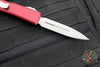 Microtech Ultratech OTF Knife- Double Edge- Merlot Red Handle- Apocalyptic Blade 122-10 APMR