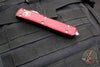 Microtech Ultratech OTF Knife- Double Edge- Merlot Red Handle- Apocalyptic Blade 122-10 APMR