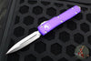 Microtech Ultratech OTF Knife- Double Edge- Purple Handle- Stonewash Blade 122-10 PU