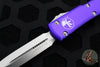 Microtech Ultratech OTF Knife- Double Edge- Purple Handle- Stonewash Blade 122-10 PU