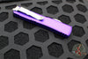 Microtech Ultratech OTF Knife- Double Edge- Purple Handle- Stonewash Blade 122-10 PU