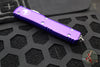 Microtech Ultratech OTF Knife- Double Edge- Purple Handle- Stonewash Blade 122-10 PU