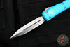 Microtech Ultratech OTF Knife- Double Edge- Turquoise Handle- Stonewash Blade 122-10 TQ