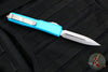 Microtech Ultratech OTF Knife- Double Edge- Turquoise Handle- Stonewash Blade 122-10 TQ