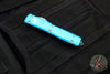 Microtech Ultratech OTF Knife- Double Edge- Turquoise Handle- Stonewash Blade 122-10 TQ