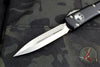 Microtech Ultratech OTF Knife- Double Edge- Black Handle- Stonewash Blade 122-10 SLIGHTLY USED