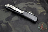 Microtech Ultratech OTF Knife- Double Edge- Black Handle- Stonewash Blade 122-10 SLIGHTLY USED