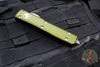 Microtech Ultratech OTF Knife- Double Edge- OD Green Handle- Stonewash Part Serrated Blade 122-11 OD