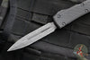 Microtech Ultratech OTF Knife- Double Edge- Carbon Fiber Top- Damascus Blade 122-16 CFS SN449