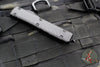Microtech Ultratech OTF Knife- Double Edge- Carbon Fiber Top- Damascus Blade 122-16 CFS SN449