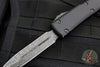 Microtech Ultratech OTF Knife- Double Edge- Black Handle- Damascus Blade 122-16 S SN861