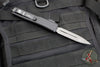 Microtech Ultratech OTF Knife- Double Edge- Black Handle- Damascus Blade 122-16 S SN861