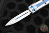 Microtech Ultratech OTF Knife- Clone Trooper- Double Edge- White Distressed Handle- White Blade 122-1 CO