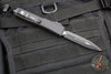 Microtech Ultratech OTF Knife- Double Edge- Frag Pattern OD Green G-10 Top- Black Plain Edge Blade 122-1 FRGTODS