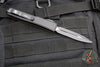 Microtech Ultratech OTF Knife- Double Edge- Frag Pattern Tan G-10 Top- Black Plain Edge Blade 122-1 FRGTTAS