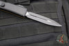 Microtech Ultratech OTF Knife- Double Edge- Frag Pattern Tan G-10 Top- Black Plain Edge Blade 122-1 FRGTTAS