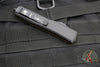 Microtech Ultratech OTF Knife- Double Edge- Frag Pattern Tan G-10 Top- Black Plain Edge Blade 122-1 FRGTTAS