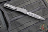 Microtech Ultratech OTF Knife- Double Edge- Tactical- Black G-10 Frag Handle-Black Plain Edge Blade 122-1 TFRGTBKS