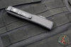 Microtech Ultratech OTF Knife- Double Edge- Tactical- Black G-10 Frag Handle-Black Plain Edge Blade 122-1 TFRGTBKS