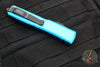 Microtech Ultratech OTF Knife- Double Edge- Turquoise Handle- Black Part Serrated Blade 122-2 TQ