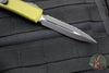 Microtech Ultratech OTF Knife- Double Edge- OD Green Handle- Black Full Serrated Blade 122-3 OD