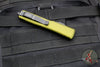 Microtech Ultratech OTF Knife- Double Edge- OD Green Handle- Black Full Serrated Blade 122-3 OD