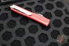 Microtech Ultratech OTF Knife- Double Edge- Distressed Red Handle- Apocalyptic Double Full Serrated Blade 122-D12 DRD