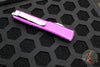 Microtech Ultratech OTF Knife- Double Edge- Distressed Violet Handle- Apocalyptic Double Full Serrated Blade 122-D12 DVI