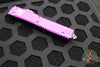 Microtech Ultratech OTF Knife- Double Edge- Distressed Violet Handle- Apocalyptic Double Full Serrated Blade 122-D12 DVI