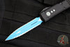 Microtech Ultratech OTF Knife- Jedi Knight- Double Edge- Blue Double Full Serrated Blade 122-D3 JK