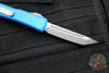 Microtech Ultratech OTF Knife- Tanto Edge- Blue Handle- Apocalyptic Blade 123-10 APBL
