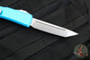 Microtech Ultratech OTF Knife- Tanto Edge- Turquoise Handle- Stonewash Blade 123-10 TQ