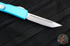 Microtech Ultratech OTF Knife- Tanto Edge- Turquoise Handle- Stonewash Part Serrated Blade 123-11 TQ