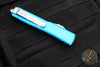 Microtech Ultratech OTF Knife- Tanto Edge- Turquoise Handle- Stonewash Part Serrated Blade 123-11 TQ
