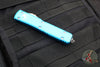 Microtech Ultratech OTF Knife- Tanto Edge- Turquoise Handle- Stonewash Part Serrated Blade 123-11 TQ