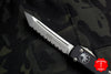 Microtech Ultratech OTF Knife- Tanto Edge- Black Handle- Stonewash Full Serrated Blade 123-12 SLIGHTLY USED