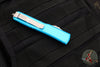Microtech Ultratech OTF Knife- Tanto Edge- Turquoise Handle- Stonewash Full Serrated Blade 123-12 TQ
