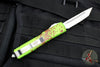 Microtech Ultratech OTF Knife- Tanto Edge- Zombietech Handle- Stonewash Full Serrated Blade 123-12 Z
