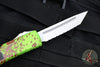 Microtech Ultratech OTF Knife- Tanto Edge- Zombietech Handle- Stonewash Full Serrated Blade 123-12 Z