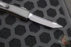 Microtech Ultratech OTF Knife- Tanto Edge- Frag Pattern Tan G-10 Top- Black Plain Edge Blade 123-1 FRGTTAS