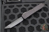 Microtech Ultratech OTF Knife- Delta- Tanto Edge- Frag Black Handle- Black DLC Plain Edge Blade- DLC HW- Nickel Boron Internals 123-1UT-DS